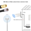 RF20020 | کاله کواکسیال 600 میلی متری LMR240 با رابط نر SMA به کانکتور نر N