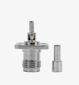 Rf 동축 커넥터 TNC-KF-1.5 창 4구 압착 RG316 라인 RG174가 있는 TNC 암형 시트 플랜지