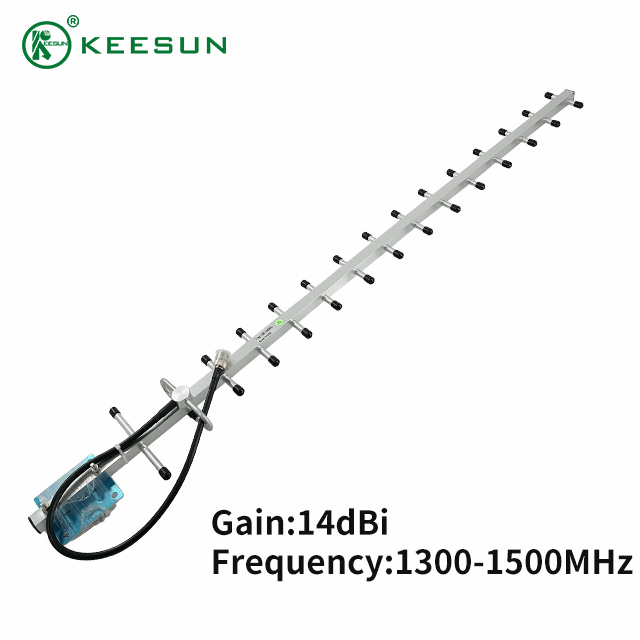 1300-1500MHz 4G 5G 14dBi برد وسیع در فضای باز Yagi Omni - آنتن ایستگاه پایه جهت دار