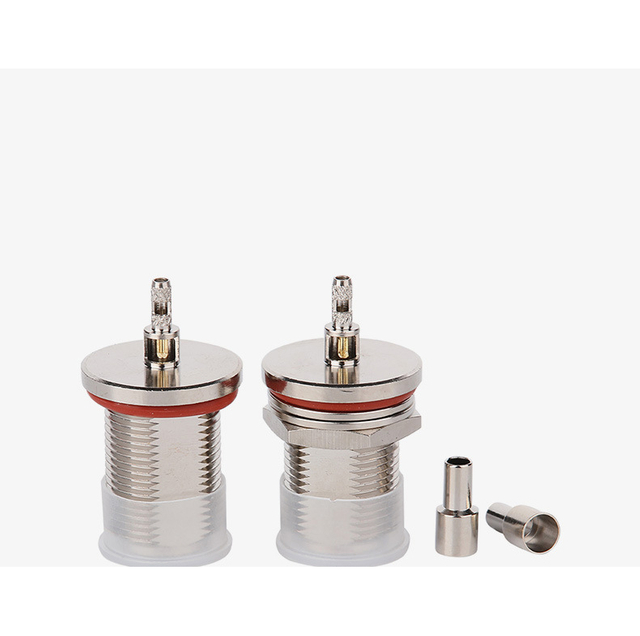 کانکتور کواکسیال Rf TNC-KF-1.5 پنجره TNC فلنج صندلی زن با چهار سوراخ چین دار RG316 Line RG174