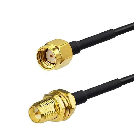 RF10010 | RP SMA Wahine ki te IPX Black Cable 10cm me te Coaxial Cable