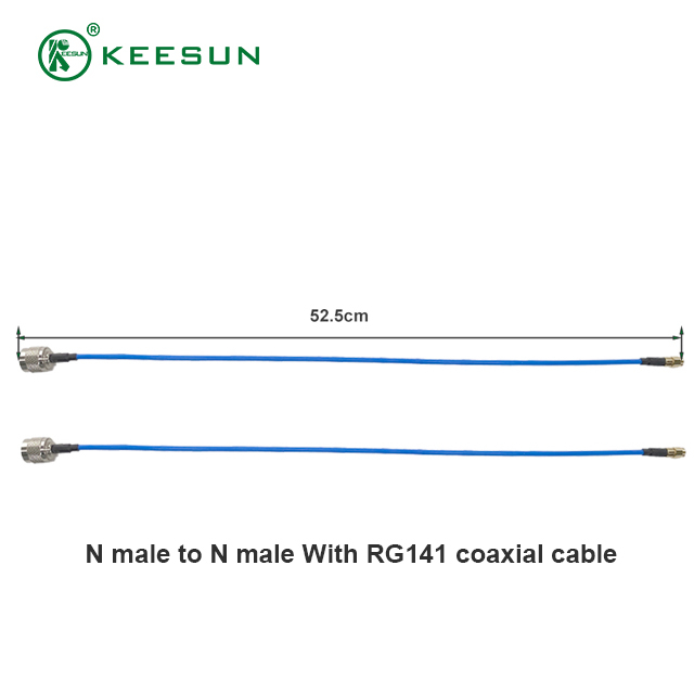 Hasara ya Chini RG141 Coaxial Cable RP-SMA Mwanaume