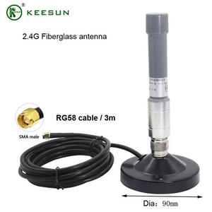 FG10029 | SMA Erkek Konnekt&ouml;re 3 m RG58 kablolu 2.4G 3dBi Fiberglas Anten