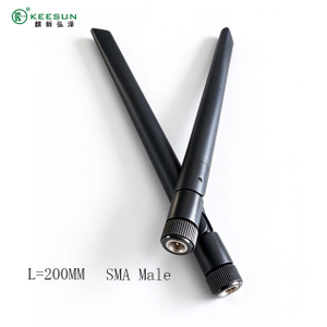  SMA পুরুষের সাথে 2.4G 5.8G ওমনি ডুয়াল ব্যান্ড এক্সটার্নাল ওয়াই-ফাই অ্যান্টেনা 